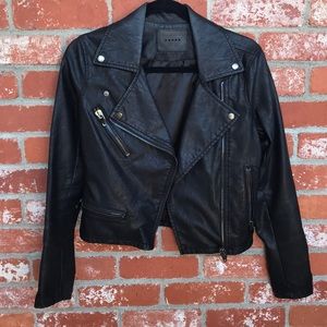 Topshop Blank NYC faux leather jacket